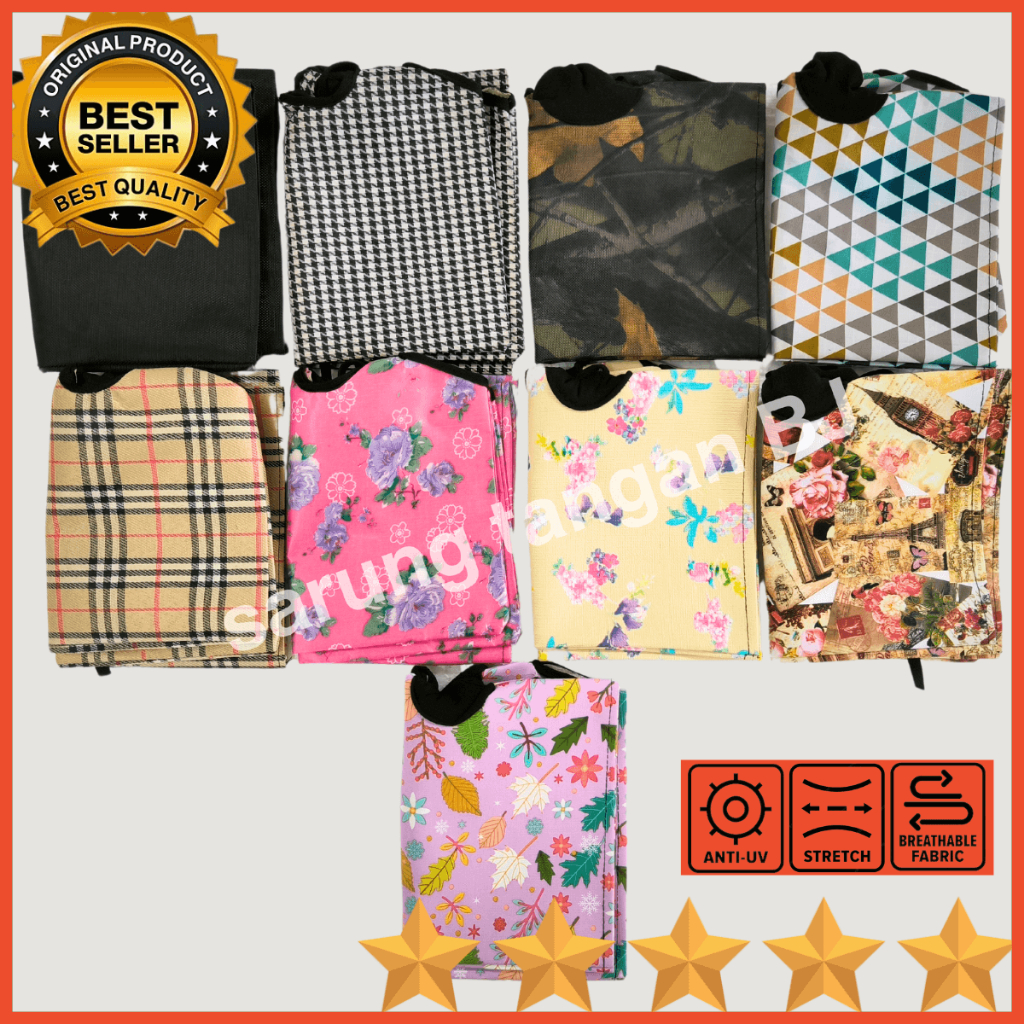 Sarung Tangan Sepeda Motor Stang Matic Wanita Pria Anti Hujan Air Anti Panas UV Full Panjang Jari Ad