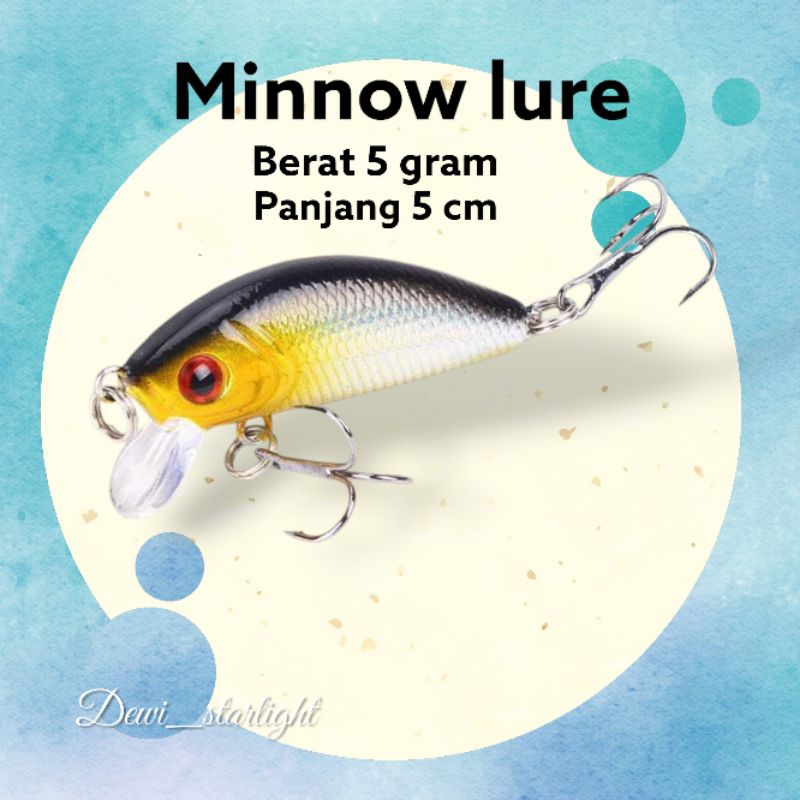 Minnow Lure  5 gram/umpan pancing/pancing