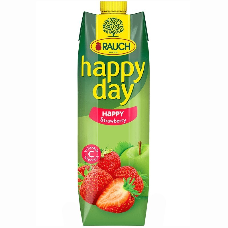 Strawberry Juice Happy Day / Jus Stroberi Happy Day - 1 ltr