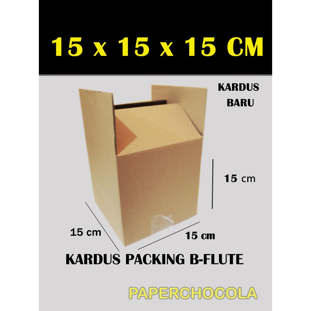 

KARDUS PACKING 15X15X15 cm/PACKING ONLINE/BOX KARTON CORUGATED B-FLUTE