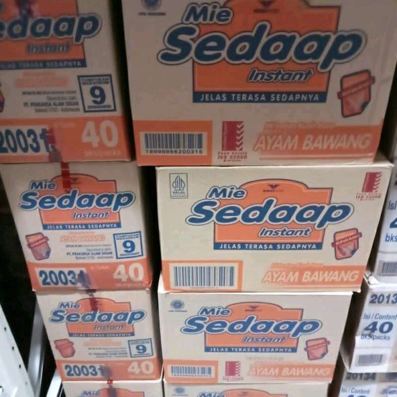 

1 Dus Mie Sedaap Ayam Bawang Kuah Mi Sedap Instan isi 40pcs