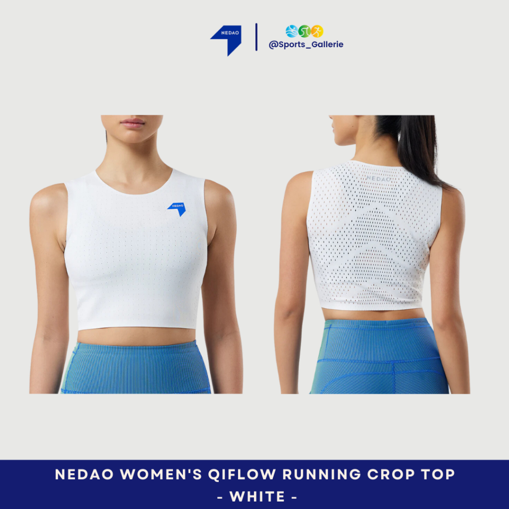 NEDAO Women QiFlow Crop Top - White