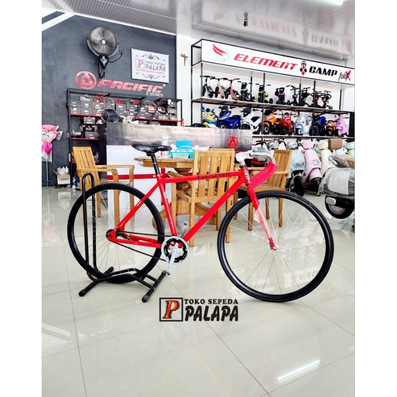 SEPEDA FIXIE 700C Evergreen Alloy Fixed Gear Best Seller