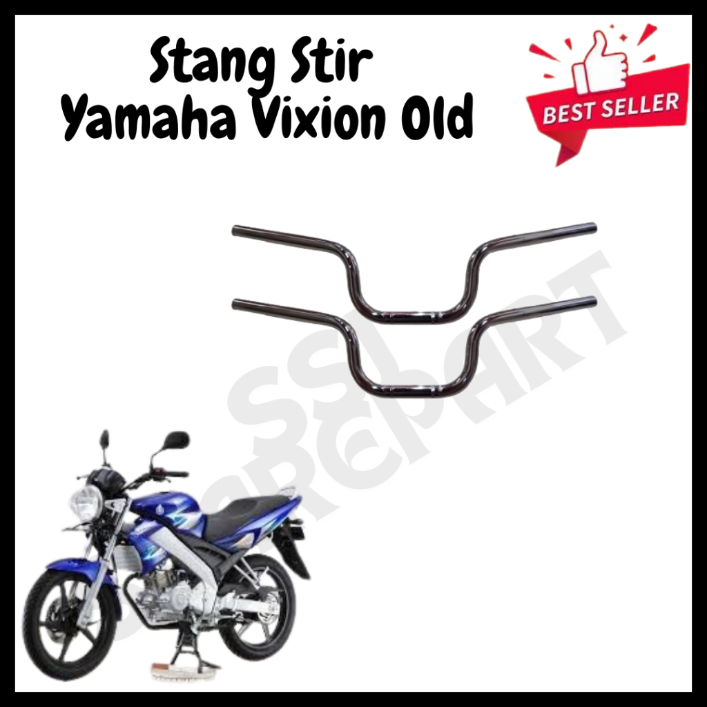 Stang Setang Motor Yamaha Vixion Old Lama Standart Model Ori Crom Tebal / Stang Stir Vixion