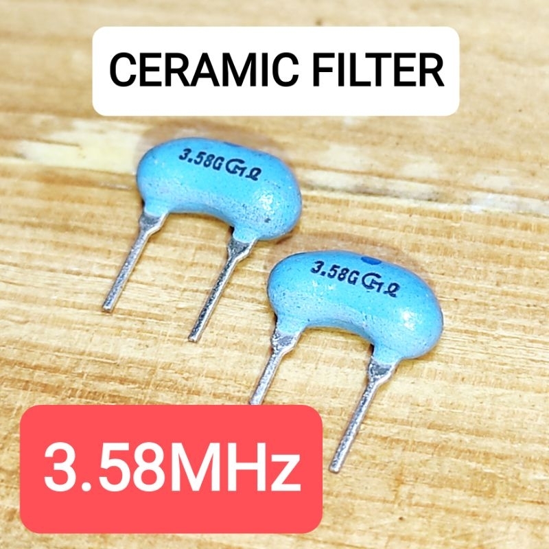 Ceramic Filter 3.58MHz 2 kaki Murata Japan Keramik radio