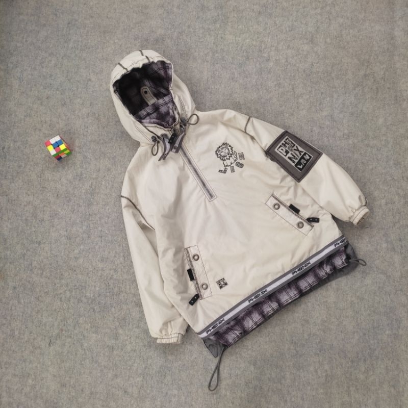 rare item jacket snowboard phenix lion back it big logo super cakep banget