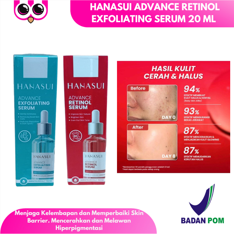 HANASUI ADVANCE RETINOL EXFOLIATING SERUM 20 ML SERUM WAJAH