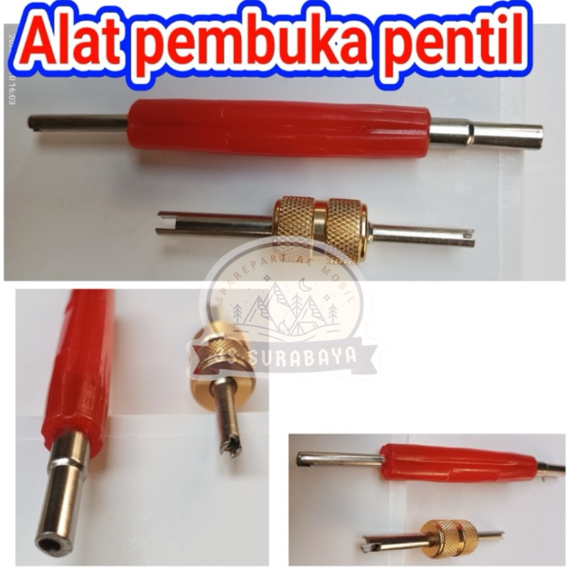 Kunci pentil Ac mobil R12 R134 Alat Buka pentil Ban Mobil Ban Sepeda Motor Seped