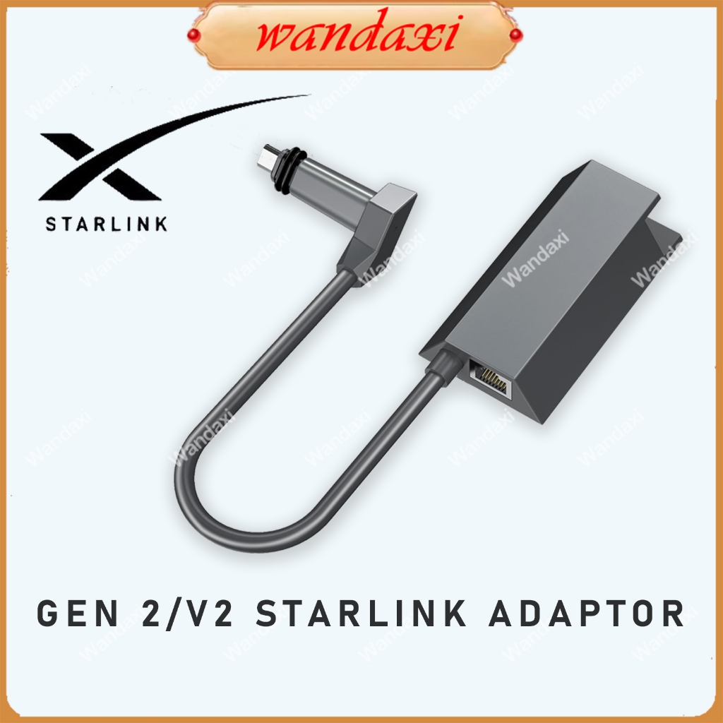 STARLINK LAN ADAPTER ETHERNET ORIGINAL Adaptor Lan Starlink V2/Gen 2 STARLINK ETHERNET ADAPTOR / LAN