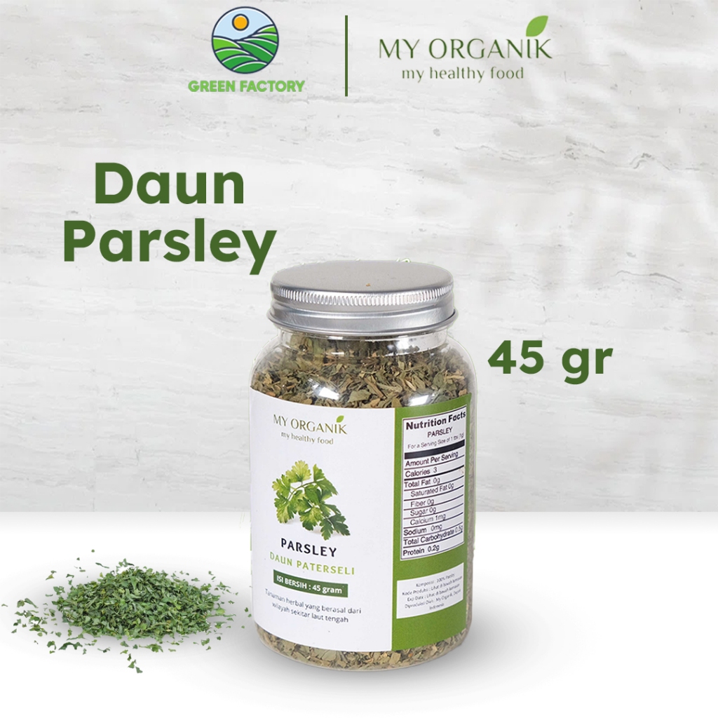 

My Organik Parsley 45g Daun Patersely Kering Bubuk MPASI Flakes Premium Rempah Rempah