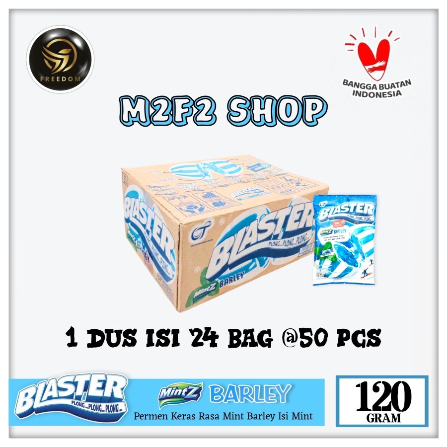 

Blaster Plong Plong Plong Permen Mintz Barley Extra Fresh | Bag - 120 gr (Kemasan Karton)
