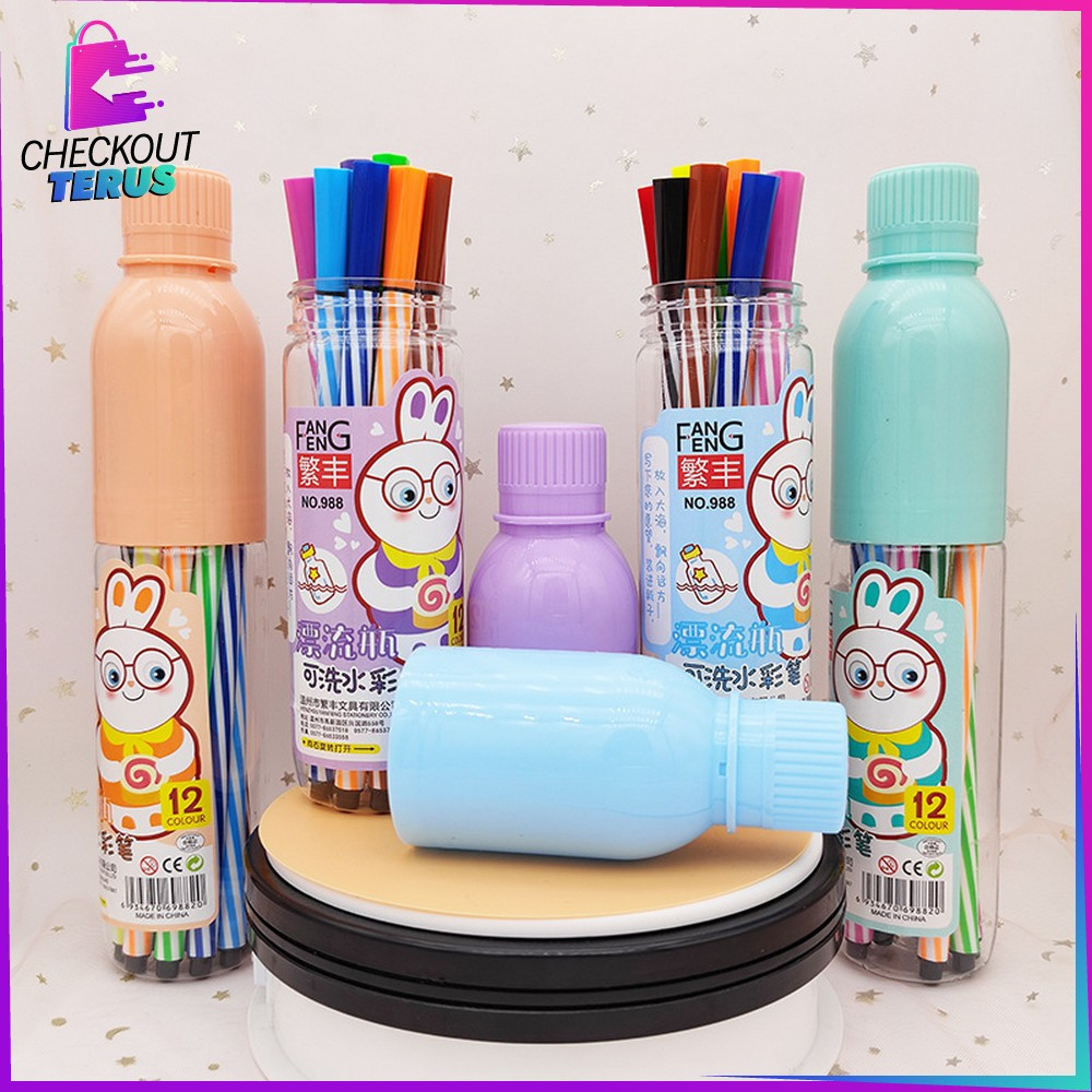 

CT A63 Spidol Warna Warni Set Marker Pen Spidol Warna Alat Tulis Anak Menggambar Kuas Kerajinan Sekolah Spidol Marker Warna