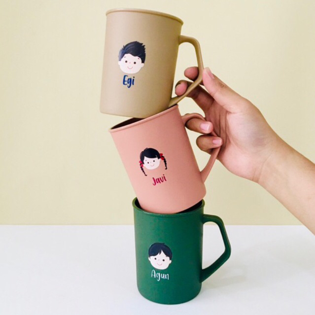 Bag For Fun BFF Plastic Cup Custom Nama / Cup Kids / Souvenir Birthday