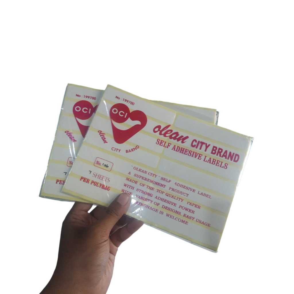 

Label Sticker No. 126 uk. 17 x 100 mm (Persegi Panjang)