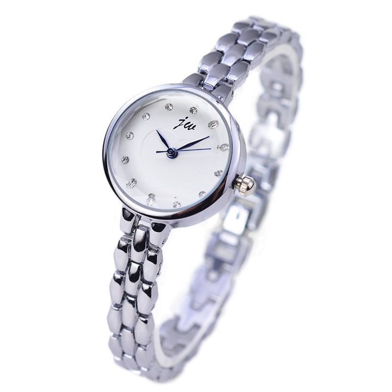 CHOCO Jam Tangan Wanita Bulat Analog Rantai Stainless Steel Love Fashion JW01