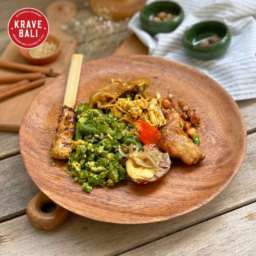 

KRAVE BALI Nasi Campur Ayam Warung Bu Oki WBO 250 Gram - Makanan Khas Bali Asli