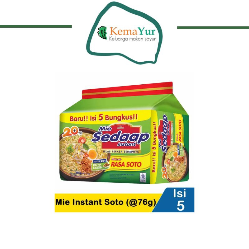 

SEDAP MIE SOTO INSTANT 5x76G