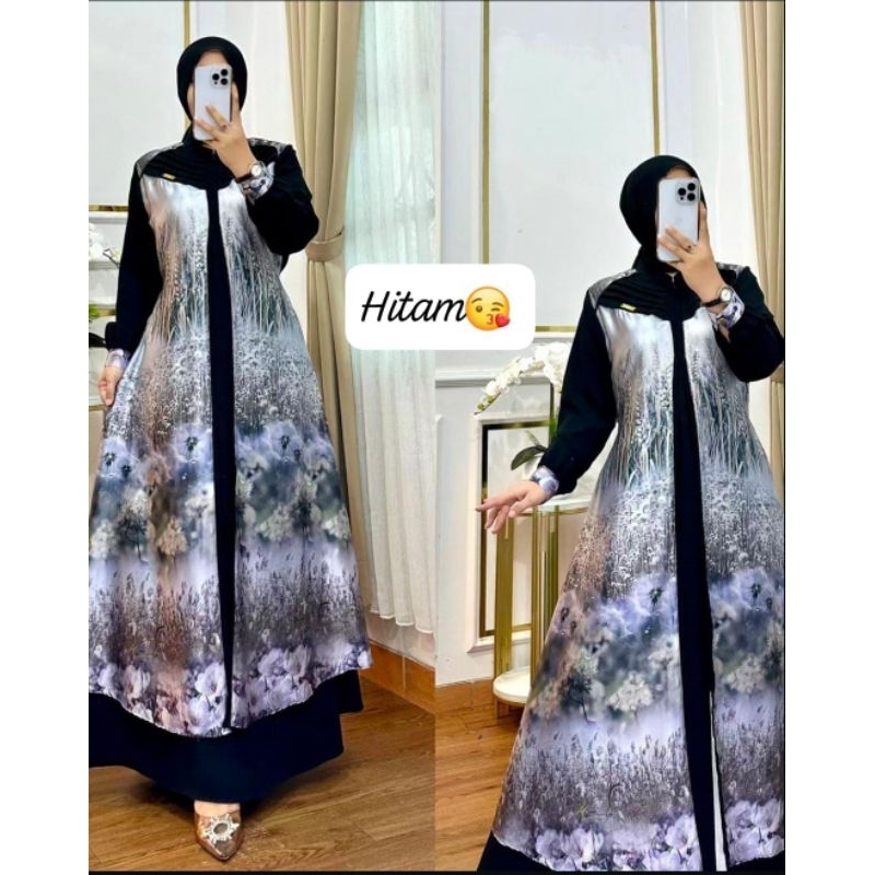 ❤️nfshop❤️ gamis faza syar'i tanpa hijab