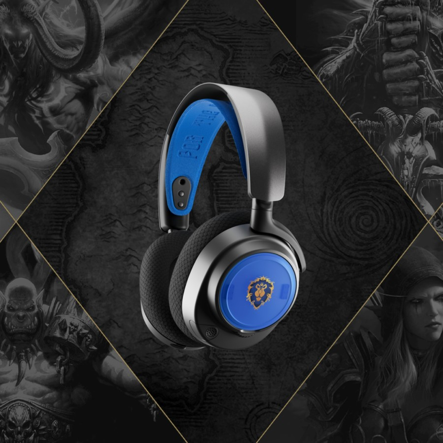 STEELSERIES ARCTIS NOVA BOOSTER PACK ALLIANCE WORLD OF WARCRAFT SERIES WITH HEADBAND AND SPEAKER PLA