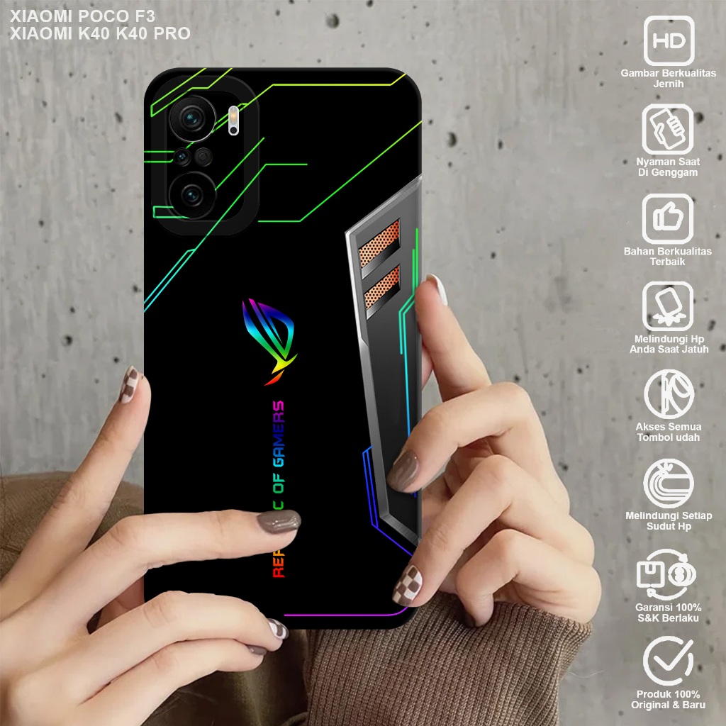 CASE XIAOMI POCO F3 - Casing Hp Xiaomi Poco F3 Motif ROG - Case Hp Xiaomi Poco F3 - Casing Xiaomi Po