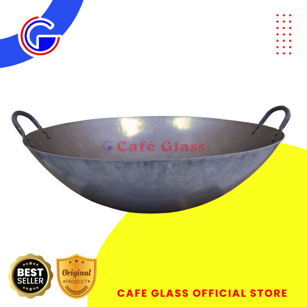 WAJAN WOK CHINESE | WAJAN PLAT STAINLESS | WAJAN RESTORAN ANTI LENGKET | TEBAL 1.5MM