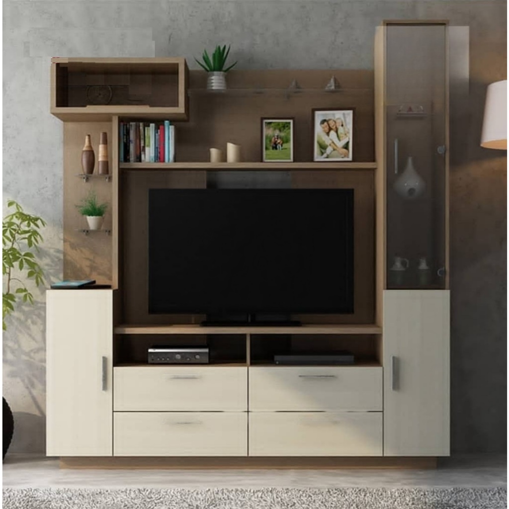 Wall Unit / Kabinet Meja TV / Penyekat / Devider Serbaguna / Activ Nexa WU 182 - Home Oak - Fresh Ma