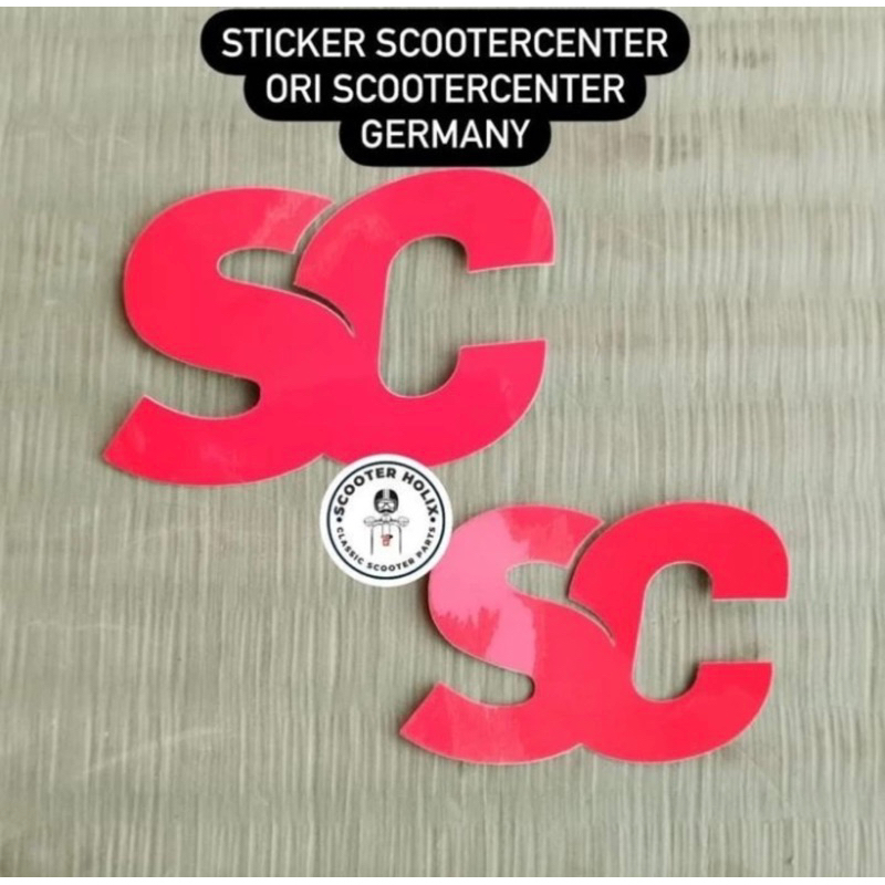 

Sticker Set SCOOTERCENTER GERMANY besar dan kecil merah