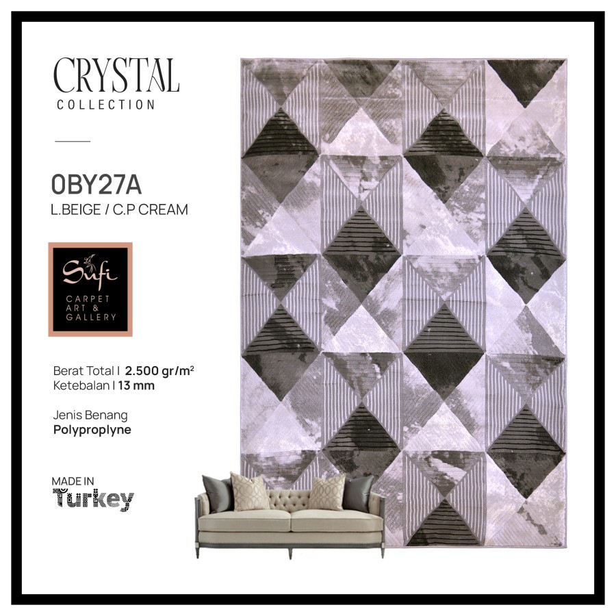 Karpet Minimalis Modern Chicago 300x400 Design Turki