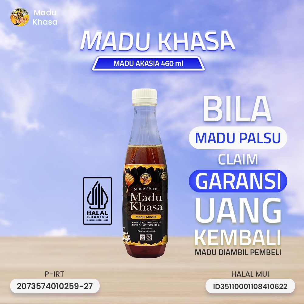 

Madu Murni Premium - Madu Akasia | MADU KHASA 460 ML