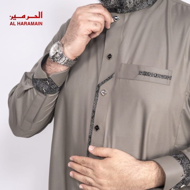 AL Haramain Jubah / Gamis Pria Dewasa Premium Kombinasi