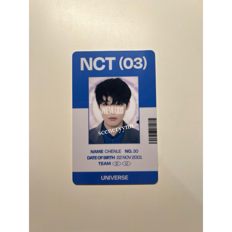 PC Chenle NCT Dream 2021 Universe MD ID card