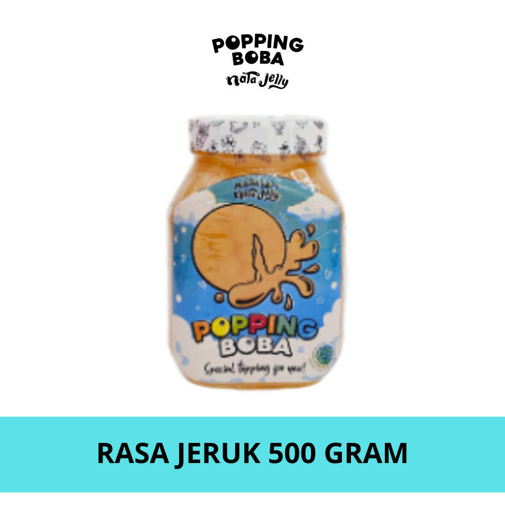 

Popping Boba Nata Jelly - Rasa Jeruk 500 Gram