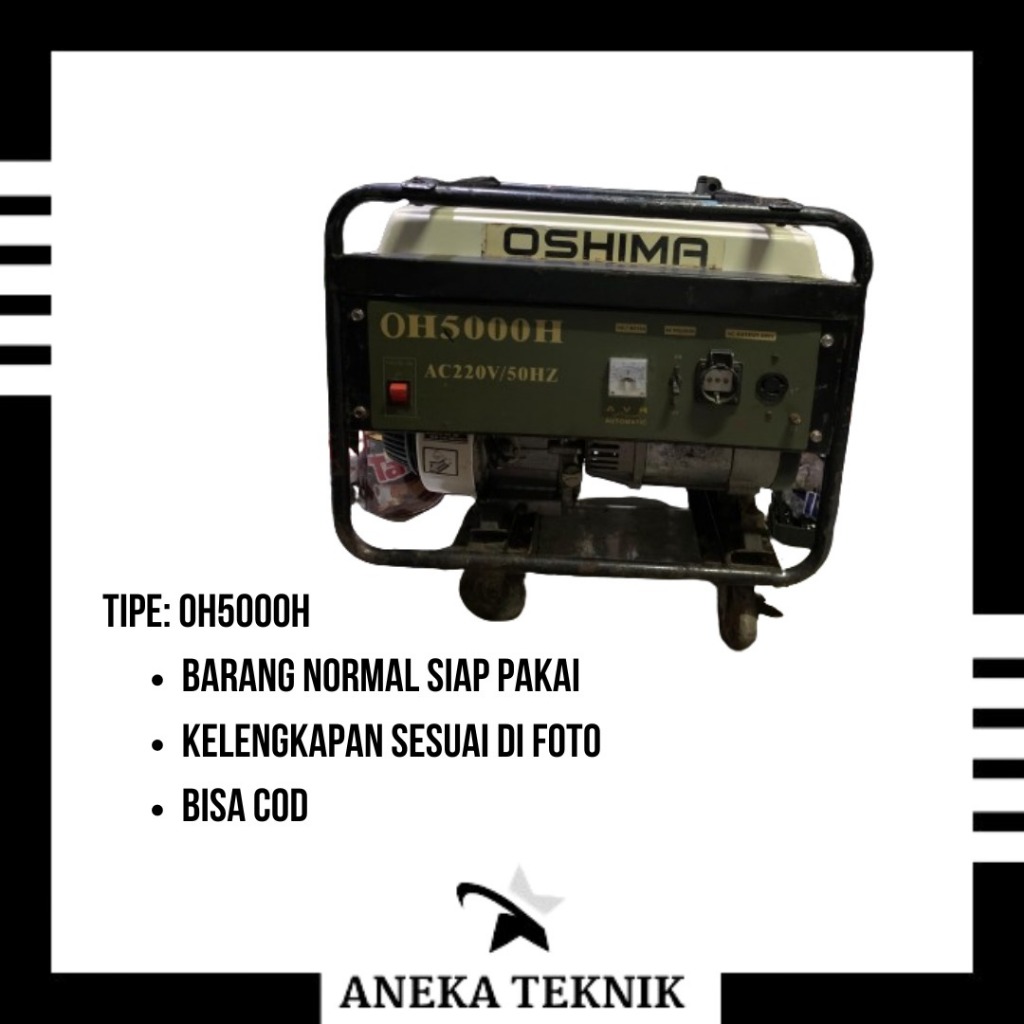 Genset Honda OSHIMA OH5000H Generator HONDA Set OH 5000 H