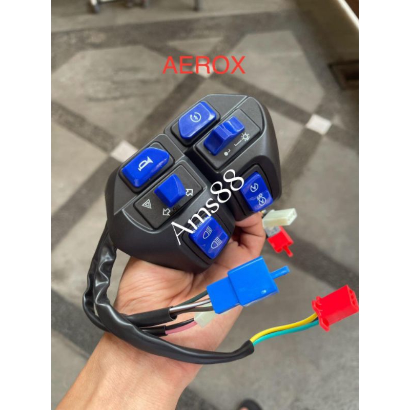 SAKLAR SET KIRI KANAN AEROX MIO PLUS HAZARD SAKLAR SET AEROX MIO VIETNAM SAKLAR MOTOR YAMAHA MIO AER