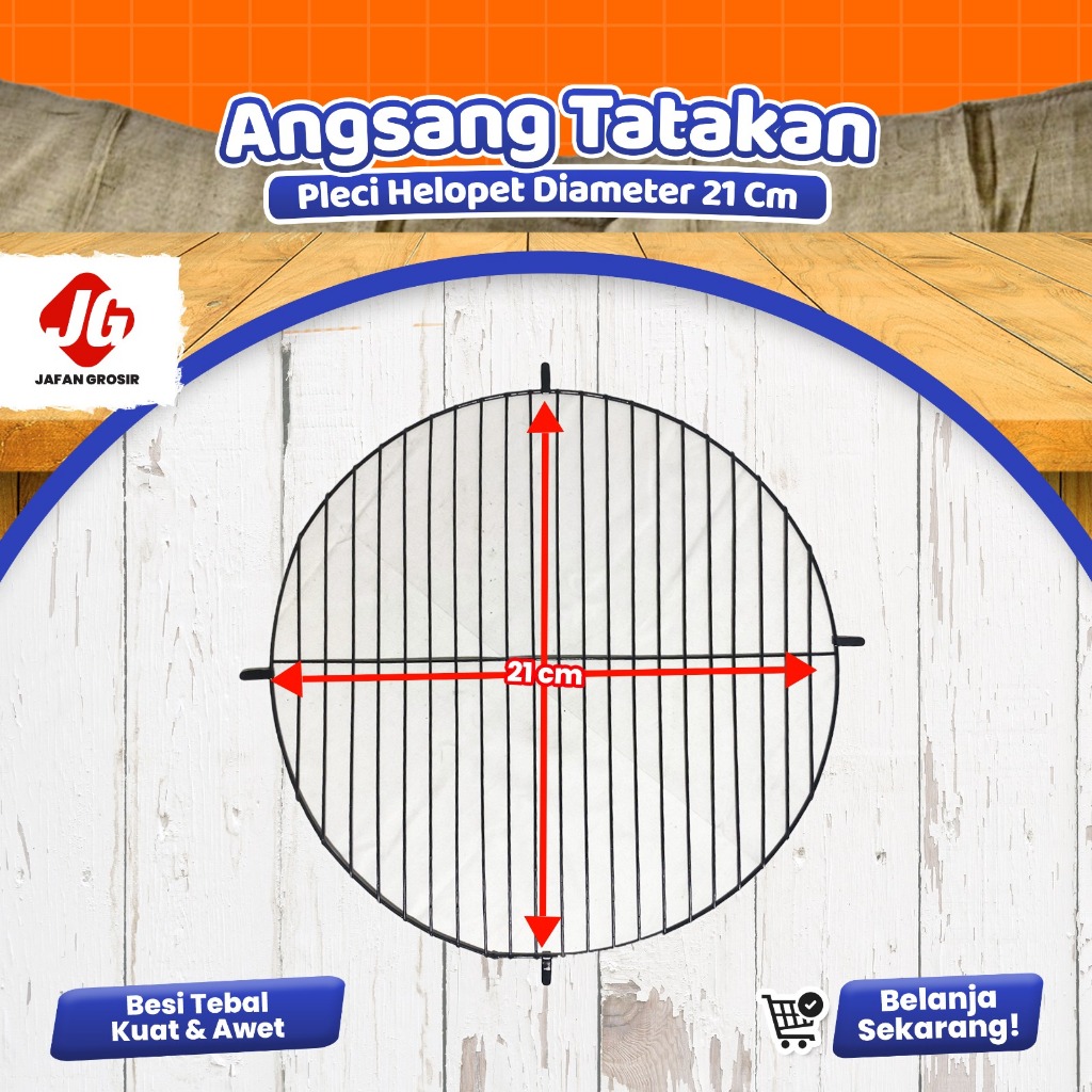 Angsang Kandang Pleci 21 cm tatakan sangkar Burung