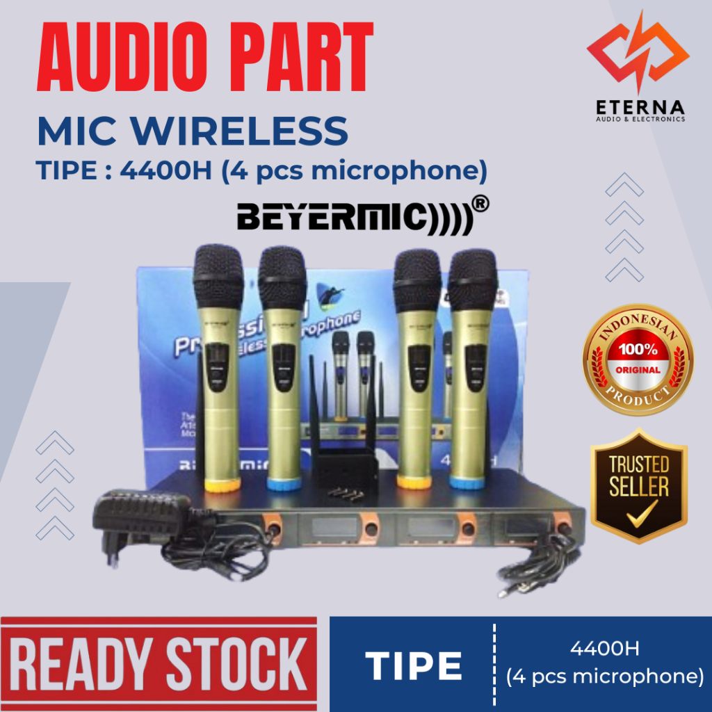 MIC WIRELESS BEYERMIC 4400H - ISI 4 PCS MICROPHONE