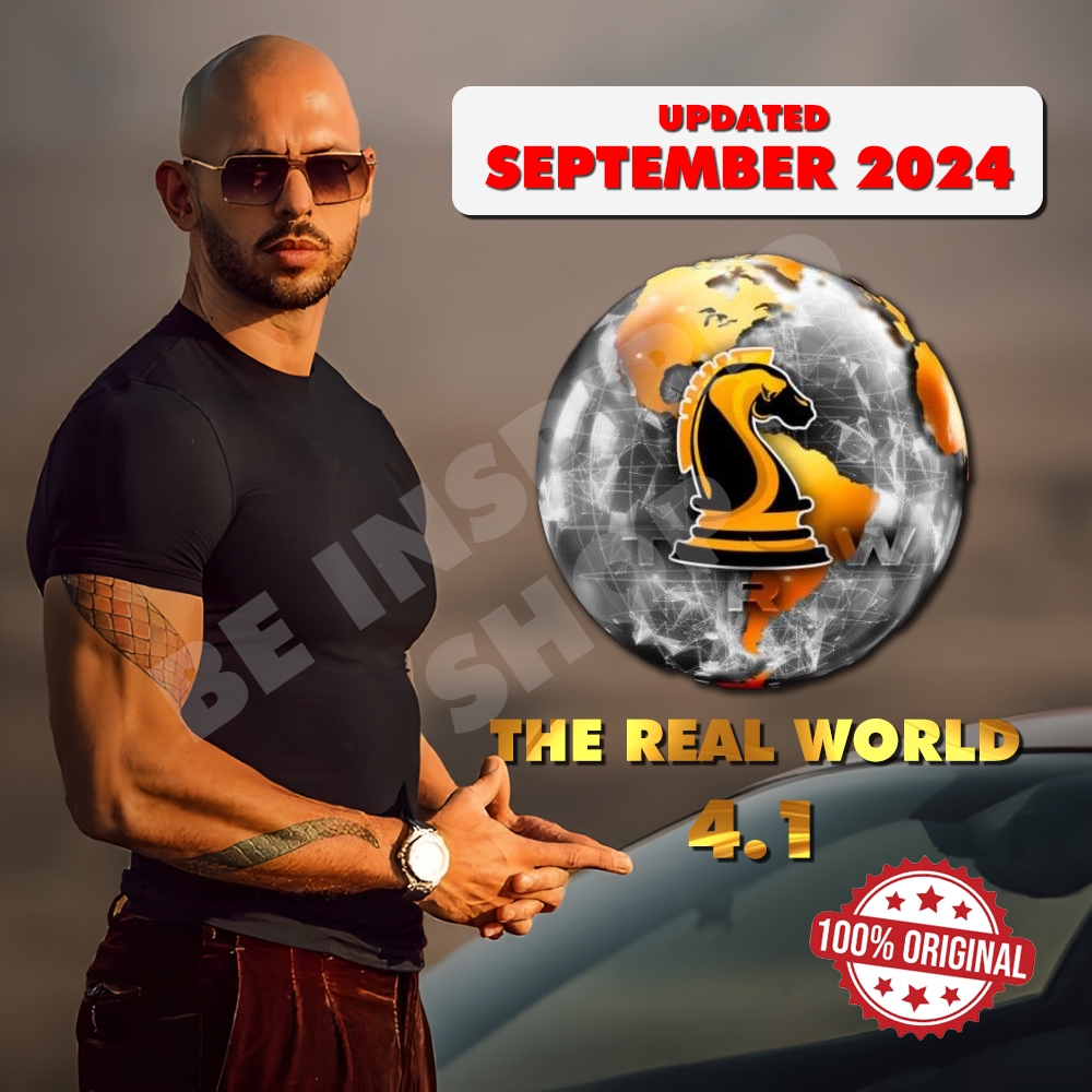 The Real World 4.1 by Andrew Tate - HD 1080p - 157GB. Belajar Bisnis, Copywriting, Fitness, AI, Kont