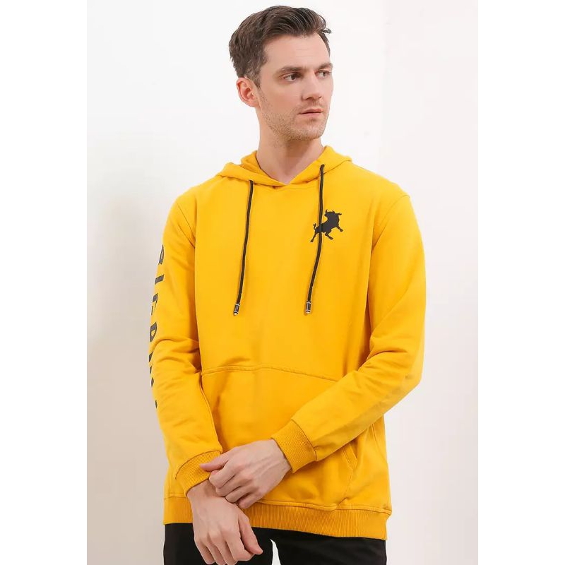 Cotton Babyterry Sweatshirt KSLS2315 JAKET HOODIE PRIA LOIS ORIGINAL TERBARU KUNING KUNYIT