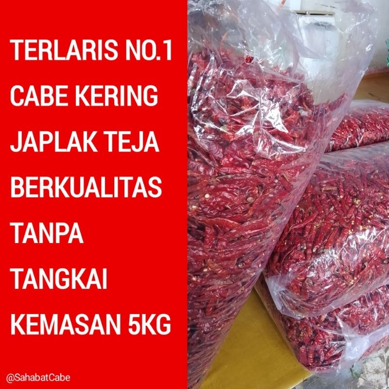 

Cabe Teja Kering Pedas Kemasan 5 Kg