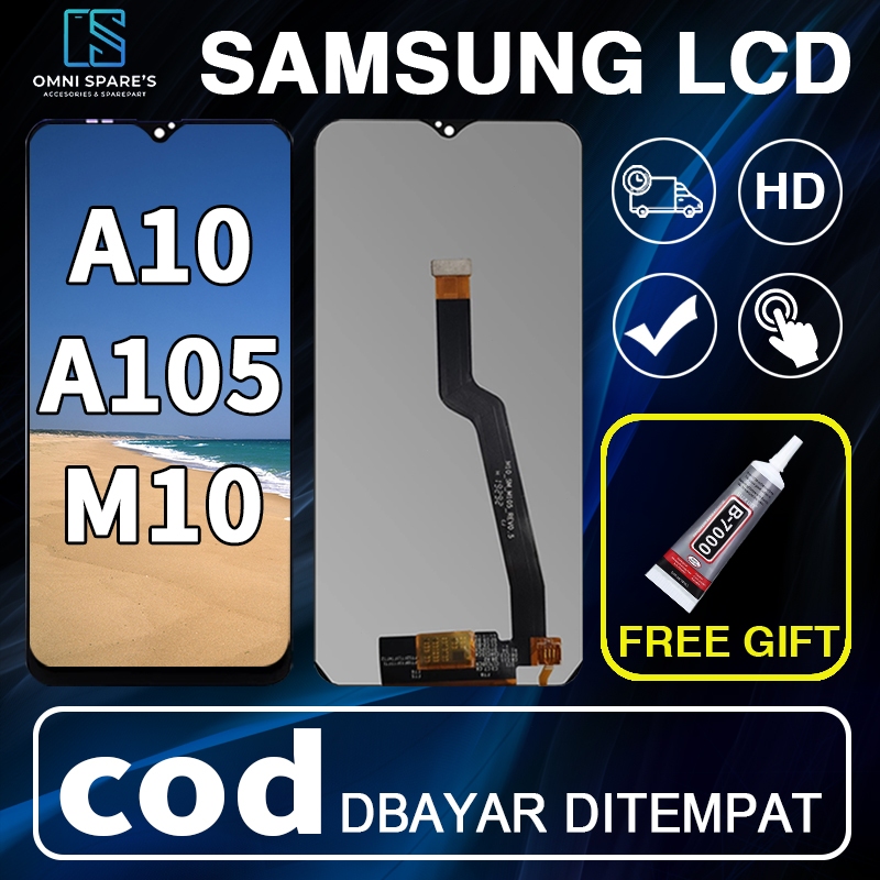 Lcd Samsung A10 A105 M10 M105 Fullset Ori Touchscreen asli Layar hp copotan