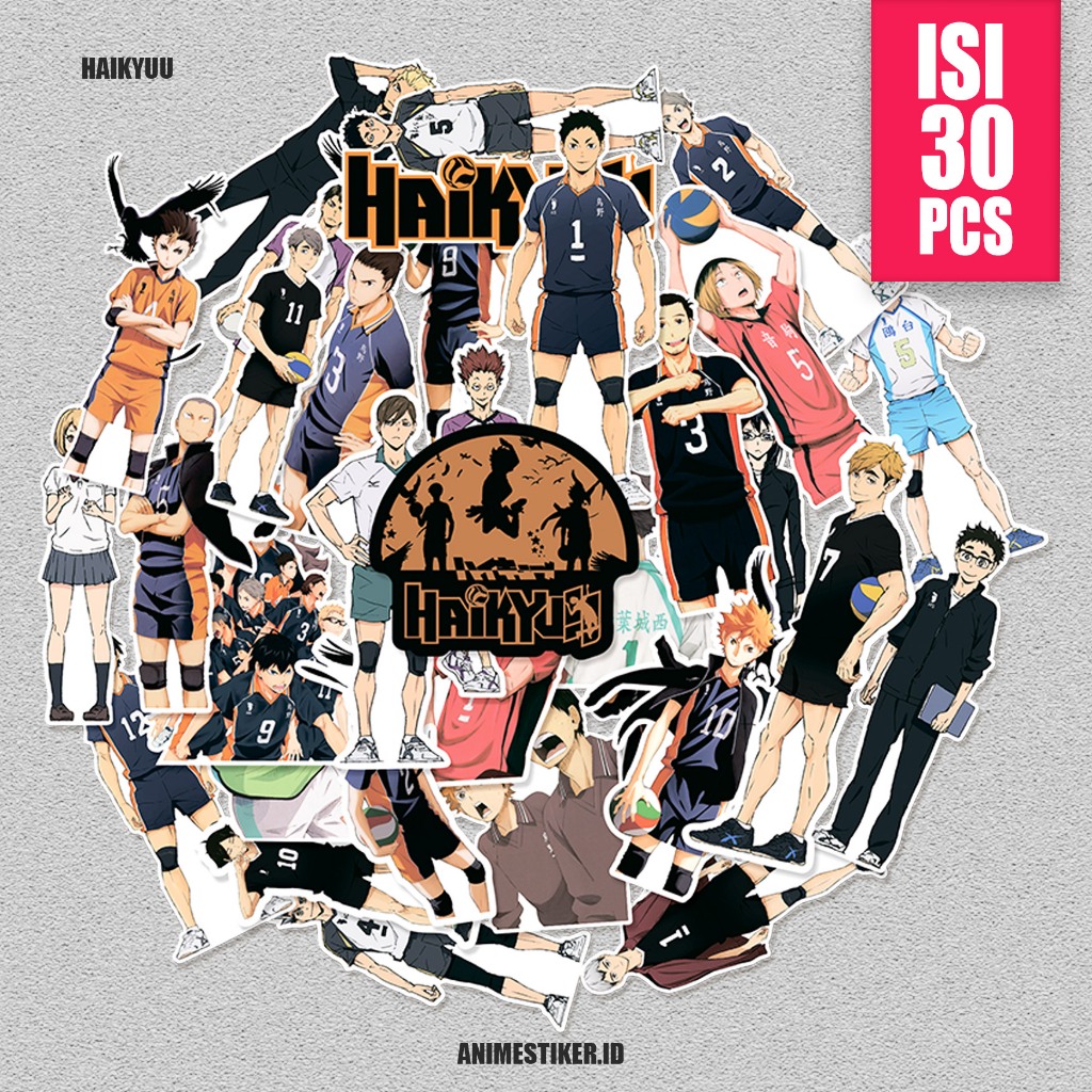 stiker sticker pack anime HAIKYU stiker anime stiker estetik stiker pack stiker motor stiker laptop 