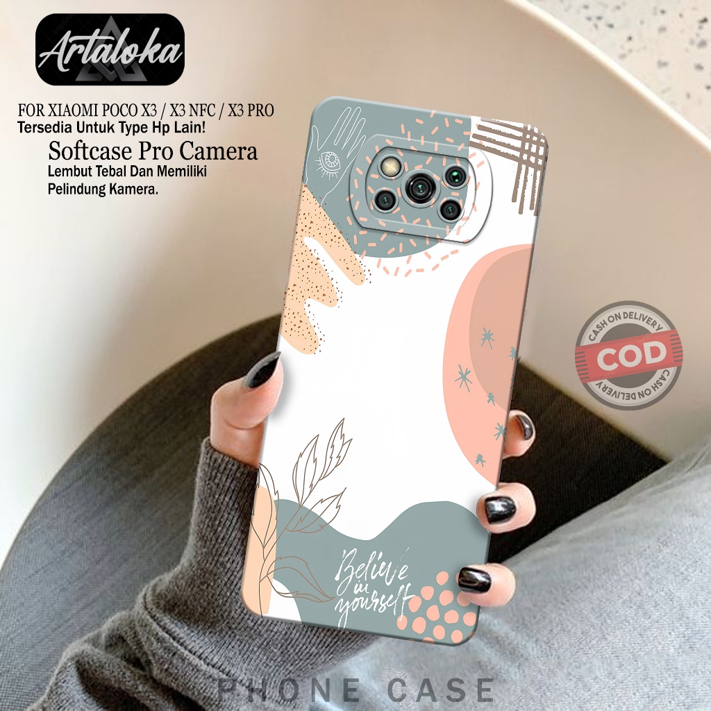 Softcase Hp Xiaomi Poco X3/X3 NFC/X3 PRO Fashion Case Pattern Case Poco X3/X3 NFC/X3 PRO Silikon TPU