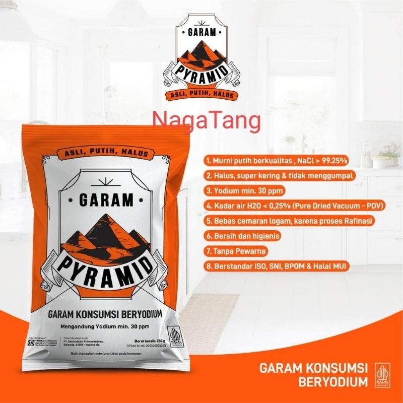 

GARAM PYRAMID HALUS BERSIH 250GR. MURAH!!!