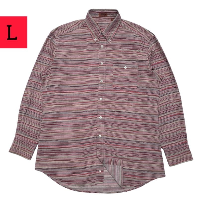 Kemeja lengan panjang MISSONI made in Italy ( size L )