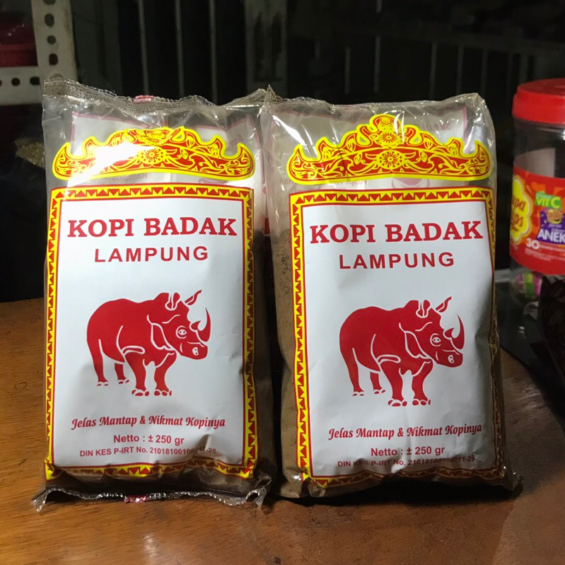 Kopi Bubuk Robusta Lampung Cap Badak Lampung