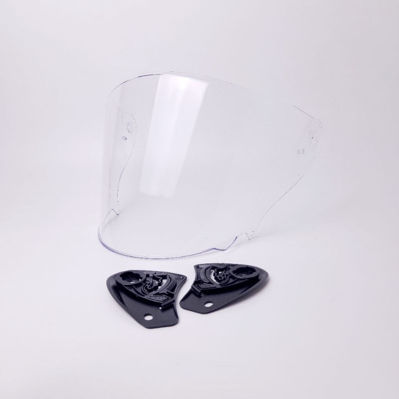 Kaca Helm KYT KYOTO Visor FLAT Visor Venom open Free Rachet stiker Visor paket ganteng Iridium Silve