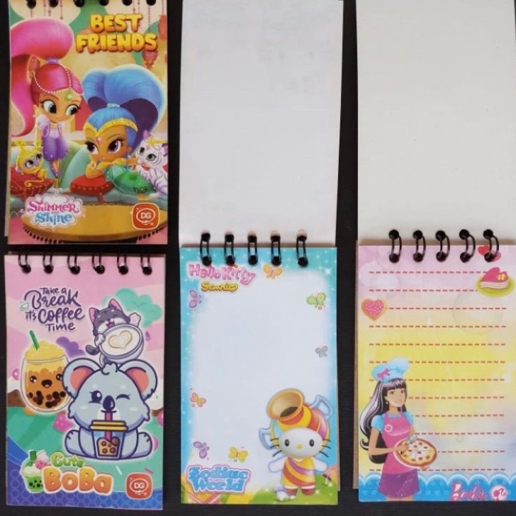 

DISCOUNT SPECKTACULAR 2pcs buku memo spiral anak 6x9cm