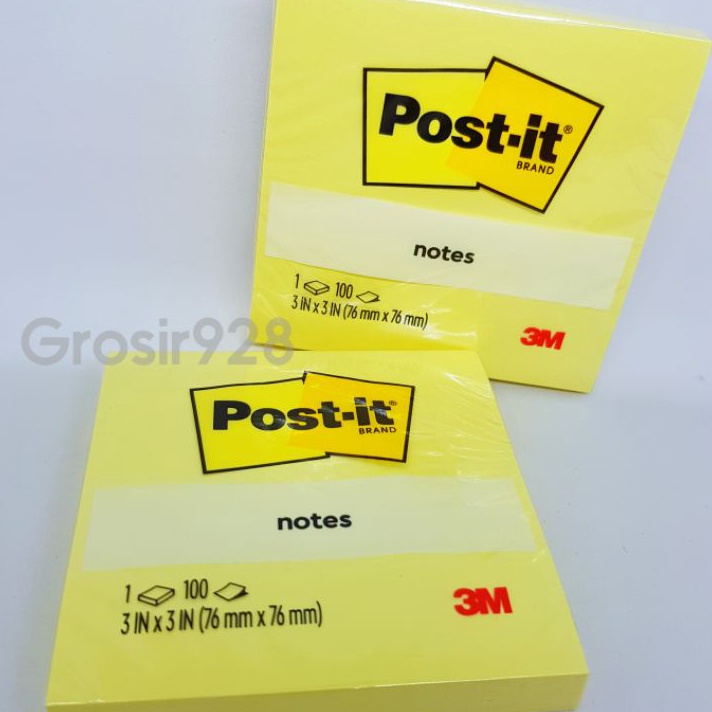

SERBU HARGA MJURAH Memo Stick Sticky Notes Post It 3M 654 Kuning 76 x 76 mm