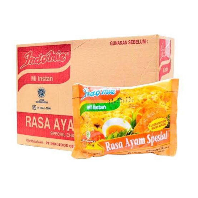 

Mie Indomie Rebus Ayam Spesial 1dus 40pcs