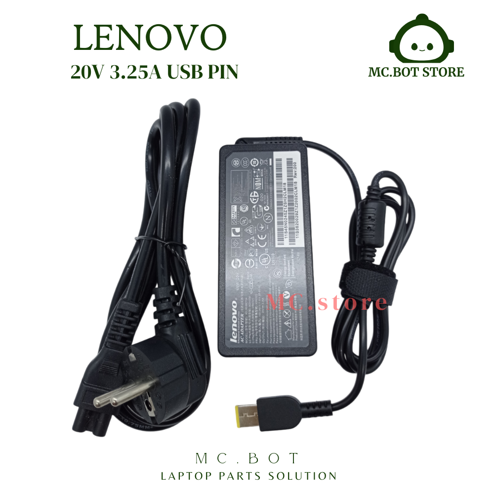 Adaptor Charger Lenovo ThinkCentre M73 M93p Tiny-in-A23 Desktop 20V-3.25A